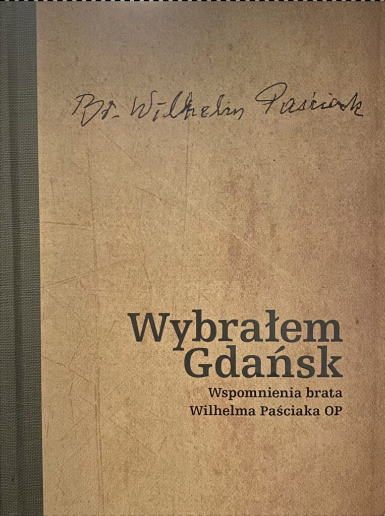 Okładka książki wspomnień br. Wilhelma Paściaka OP