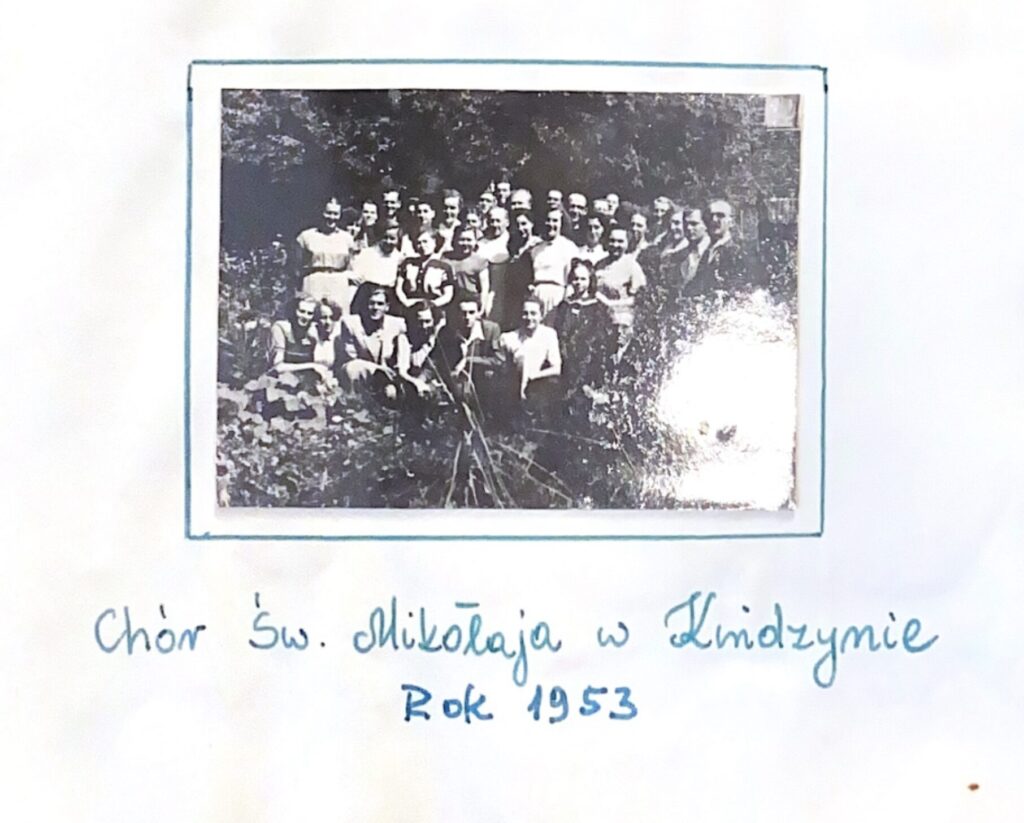 Fotografia z kroniki z wycieczki Chóru do Kwidzynia, 1953 r.