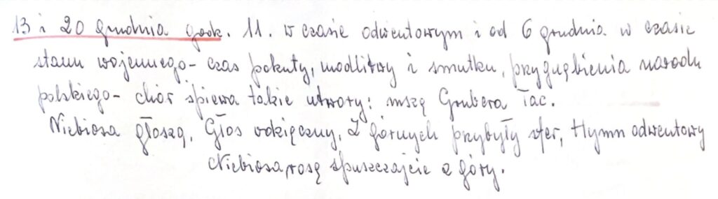 Wzmianka z kroniki o sytuacji społeczno-politycznej z przełomu lat 1981 i 1982