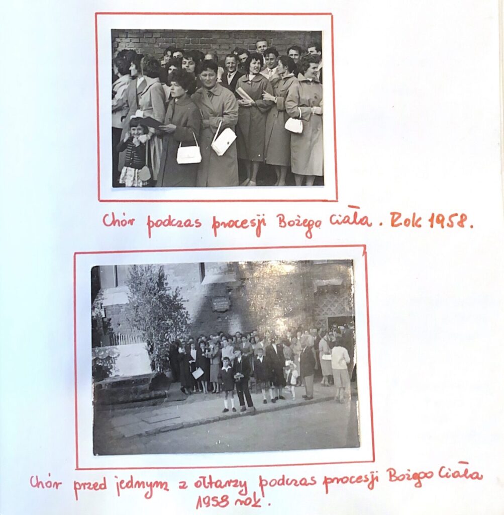 Fotografie z procesji Bożego Ciała – 1958 r.