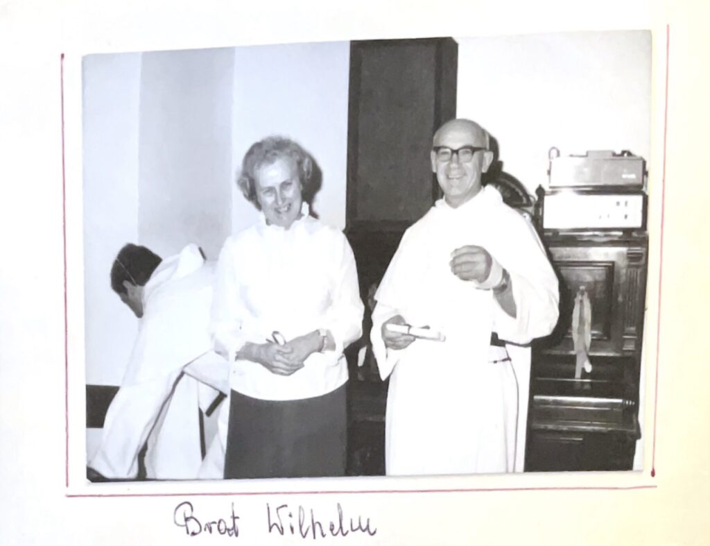 Fotografia z kroniki przedstawiająca br. Wilhelma Paściaka OP