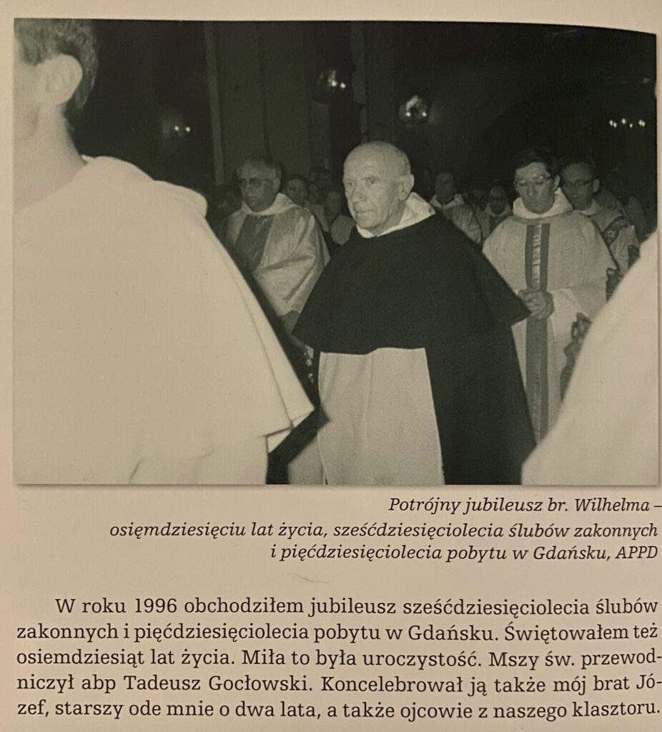 Fragment wspomnień br. Wilhelma nt. jego potrójnego jubileuszu